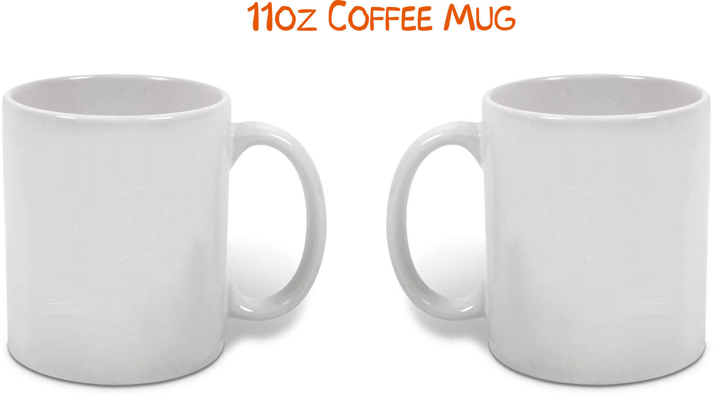 11oz or 15 oz Custom White Ceramic Mug