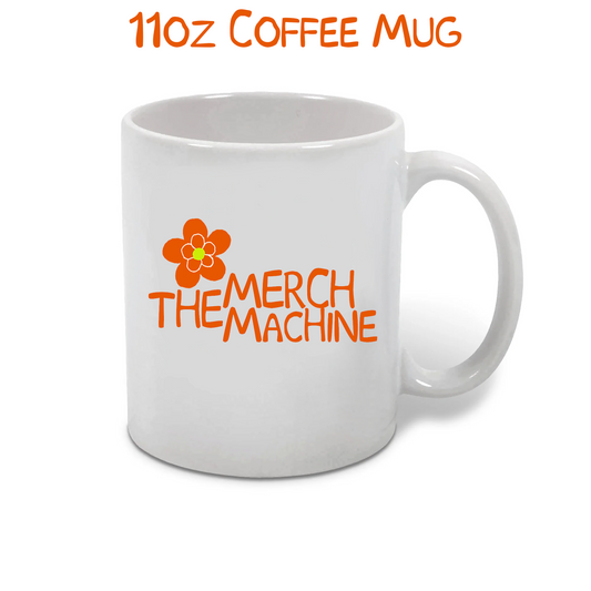 11oz or 15 oz Custom White Ceramic Mug