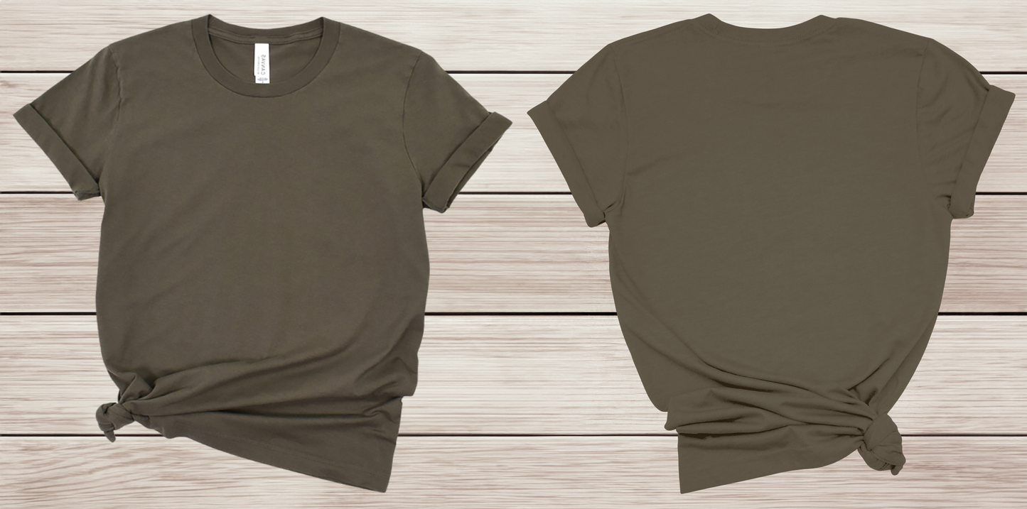 Customize Front AND Back T-Shirt (Unisex)