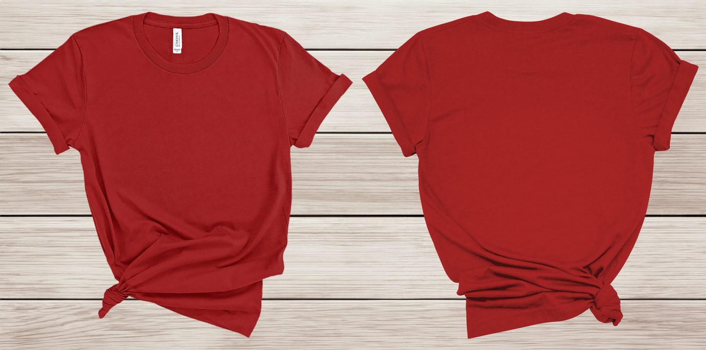 Customize Front AND Back T-Shirt (Unisex)