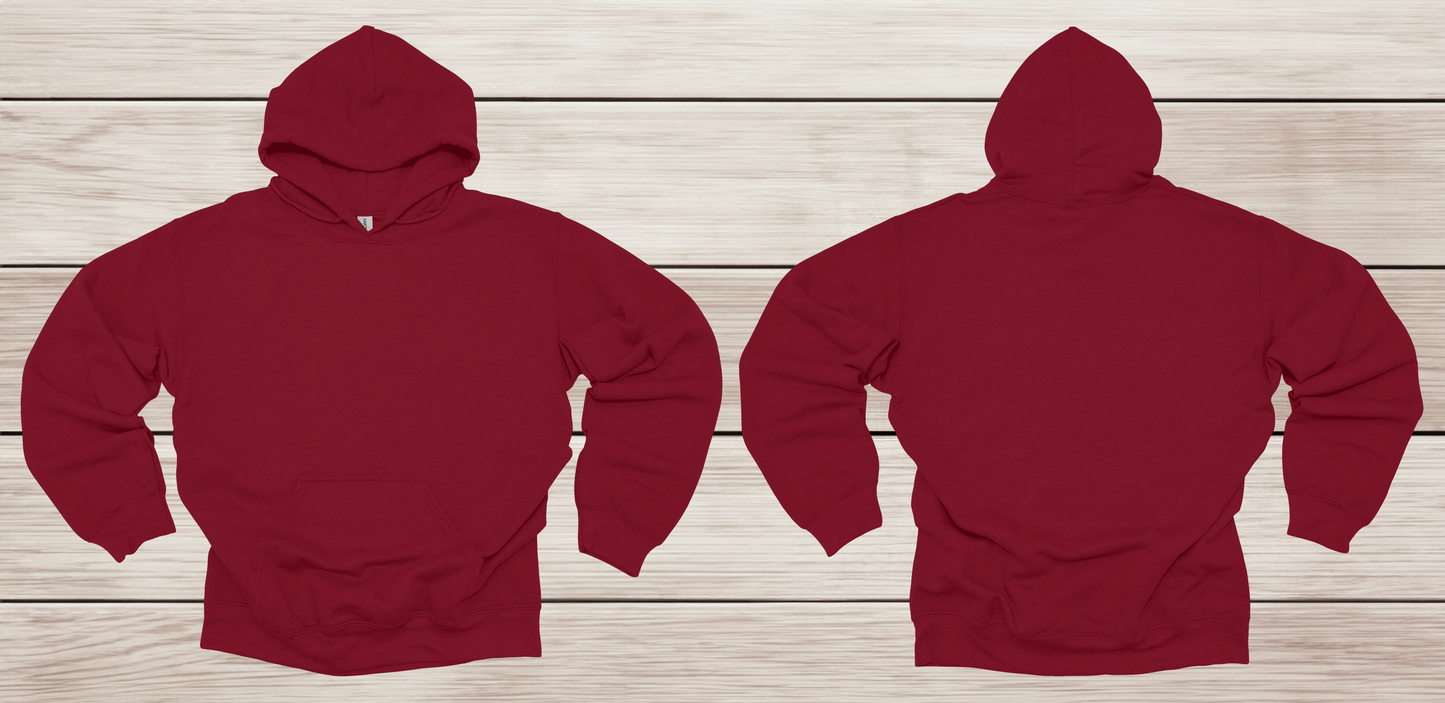 Adult Heavy Blend Hooded Sweatshirt (FRONT & BACK)