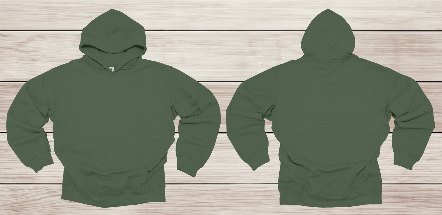 Adult Heavy Blend Hooded Sweatshirt (FRONT & BACK)