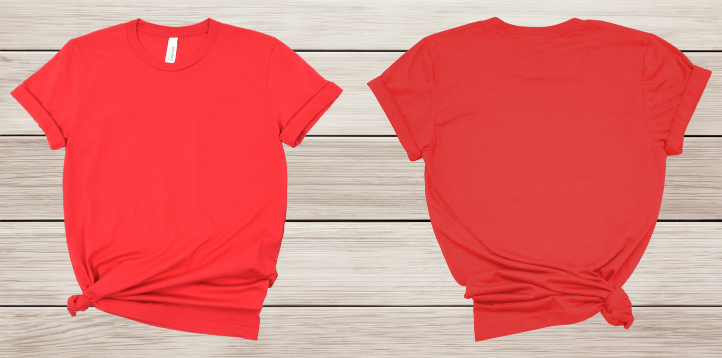 Customize Front AND Back T-Shirt (Unisex)